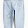 Butterfly - barrel jeans - shiny denim-light blue