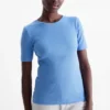 Multipack of 2 - T-shirt - slim fit - ribbed blue / black