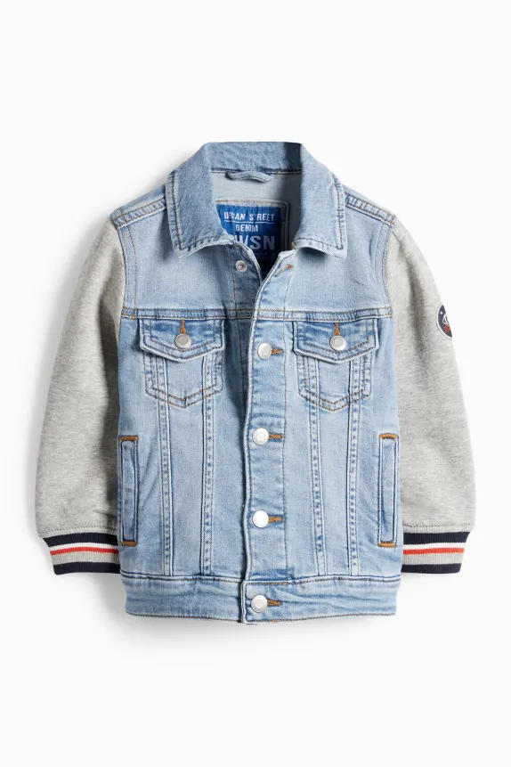 Football - denim jacket denim-light blue