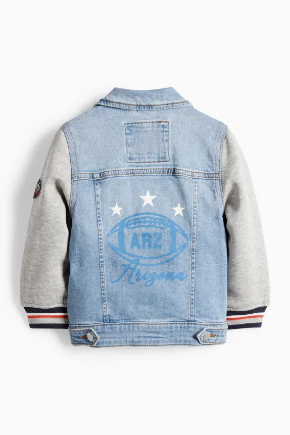 Football - denim jacket denim-light blue