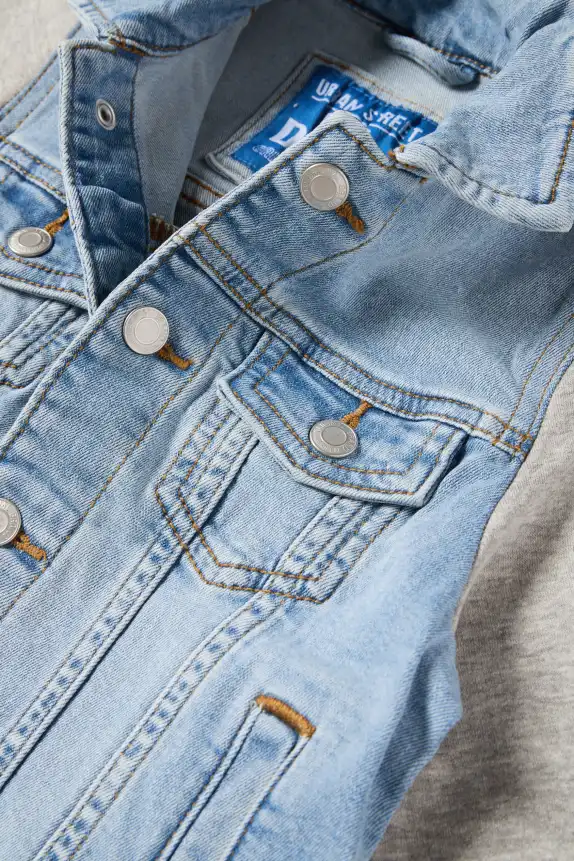 Football - denim jacket denim-light blue