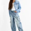 Cargo jeans denim-light blue