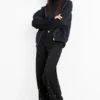 Wide leg jeans denim-dark gray