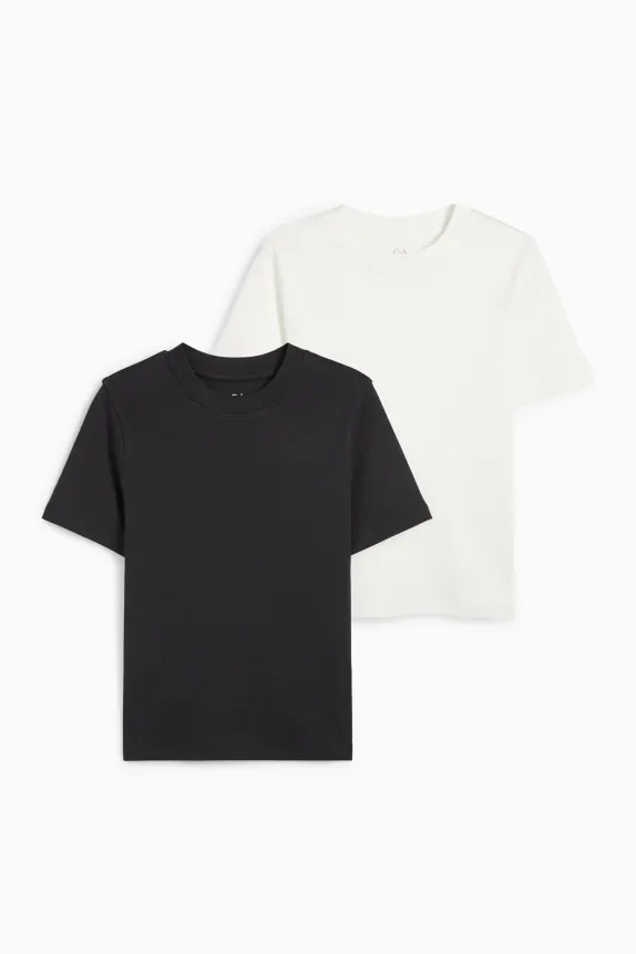 Multipack of 2 - T-shirt black / white