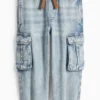 Cargo jeans denim-light blue