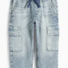 Cargo jeans denim-light blue