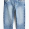 Heart - relaxed jeans blue denim