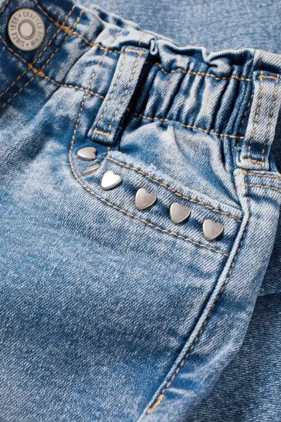 Heart - relaxed jeans blue denim