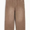 Loose fit jeans - thermal jeans gray-brown