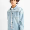 Denim shirt denim-light blue