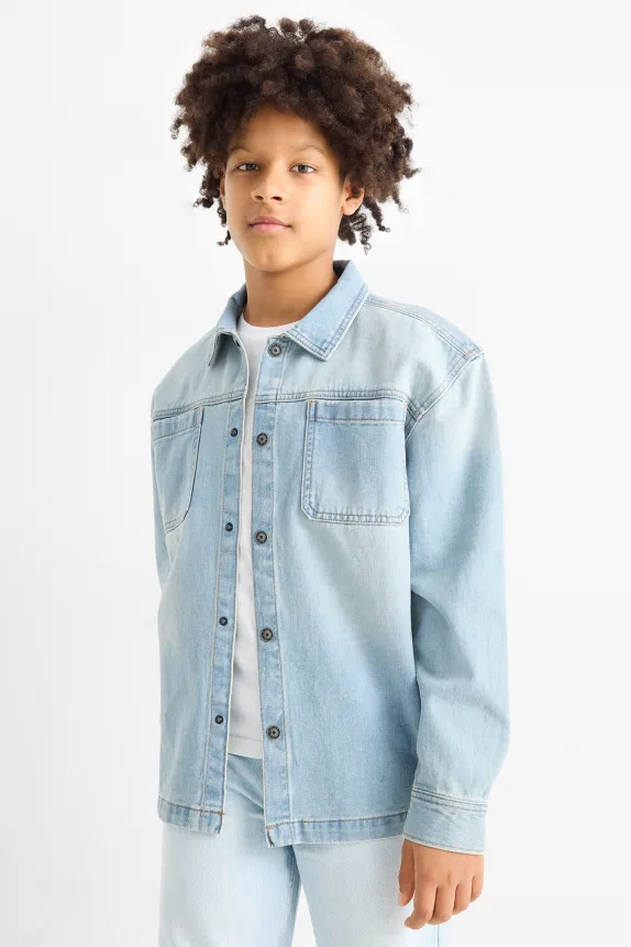 Denim shirt denim-light blue