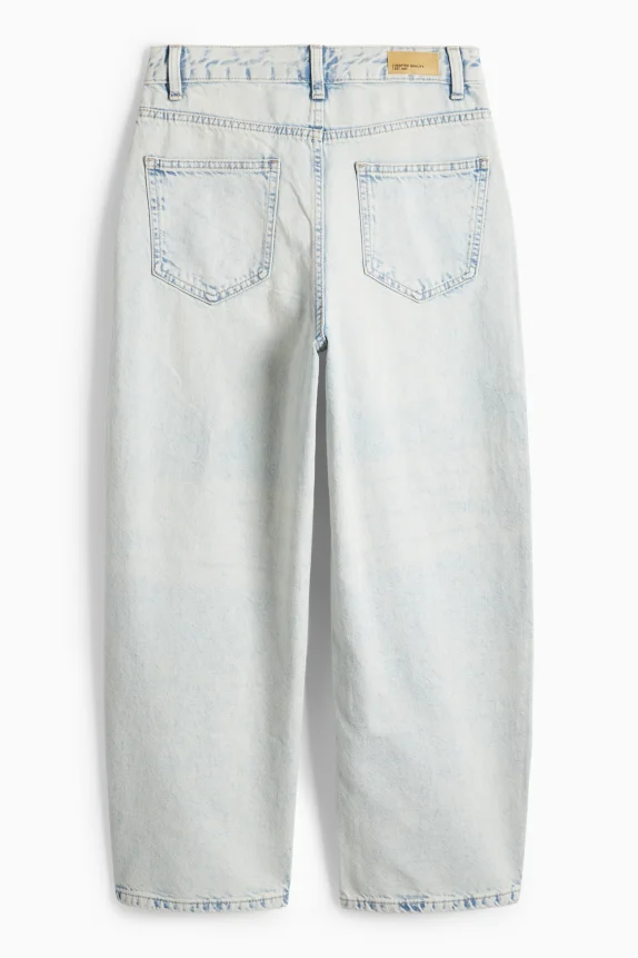 Barrel jeans denim-light blue