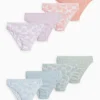 Multipack of 8 - heart - knickers light violet