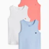 Multipack of 3 - heart - vest light blue
