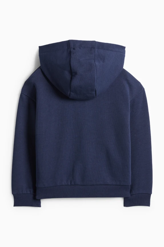 Heart - zip-through hoodie dark blue