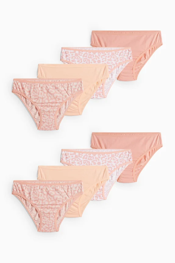 Multipack of 8 - briefs rose