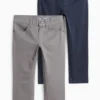 Multipack of 2 - trousers dark gray