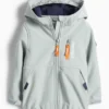 Softshell jacket with hood - waterproof green