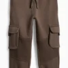 Cargo joggers dark brown