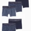 Multipack of 5 - boxer shorts - striped dark blue