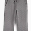 Quilted joggers dark gray