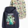 Multipack of 2 - Minecraft - hoodie and sweatshirt dark blue