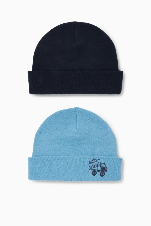 Multipack of 2 - truck - hat blue