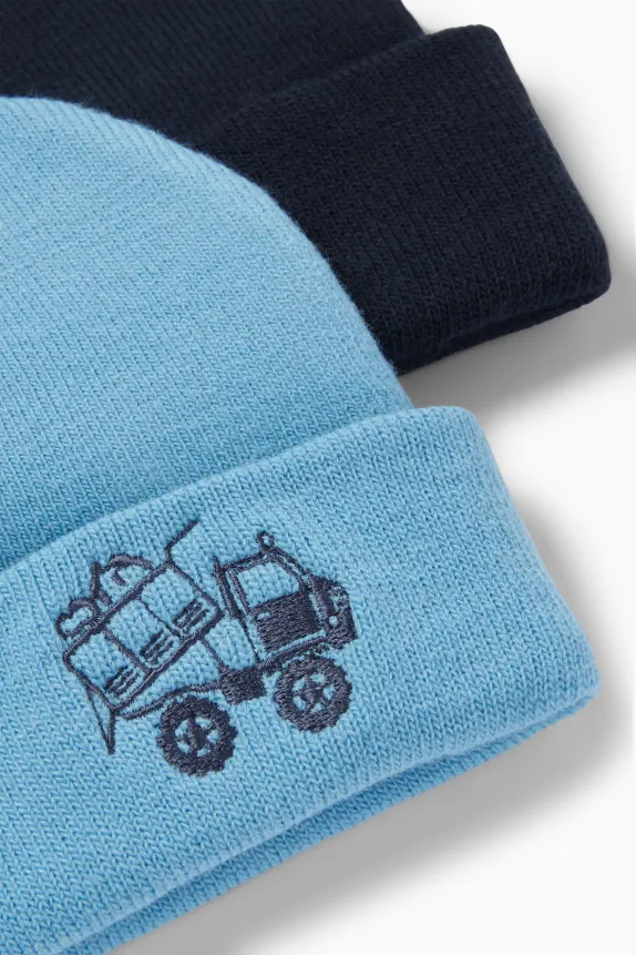 Multipack of 2 - truck - hat blue