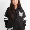 Kuromi - varsity jacket black