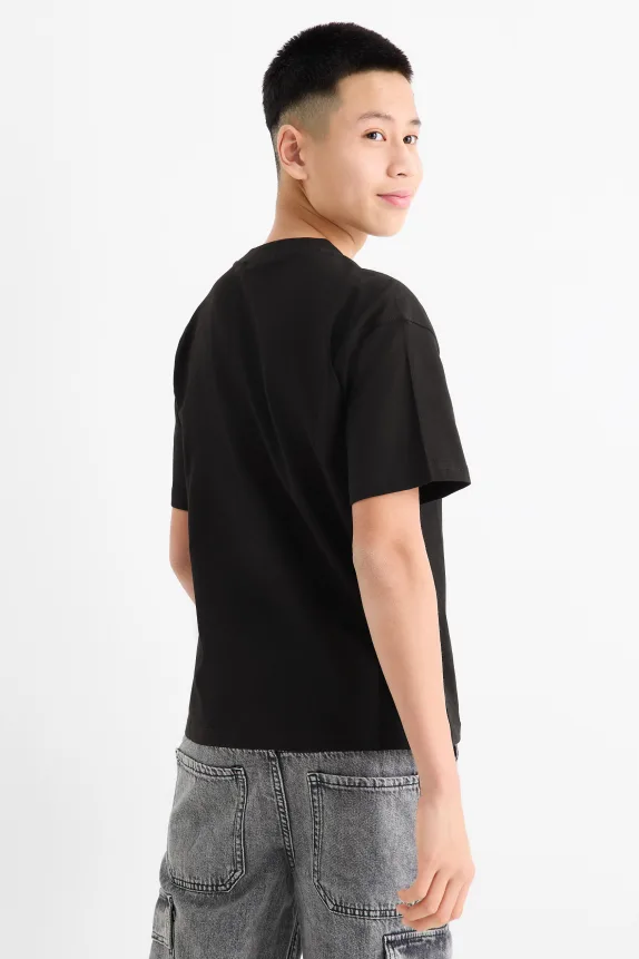 Minecraft - short sleeve T-shirt - shiny black