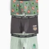 Multipack of 3 - Minecraft - boxer shorts gray / rgreen