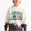 Minecraft - sweatshirt - patterned light beige
