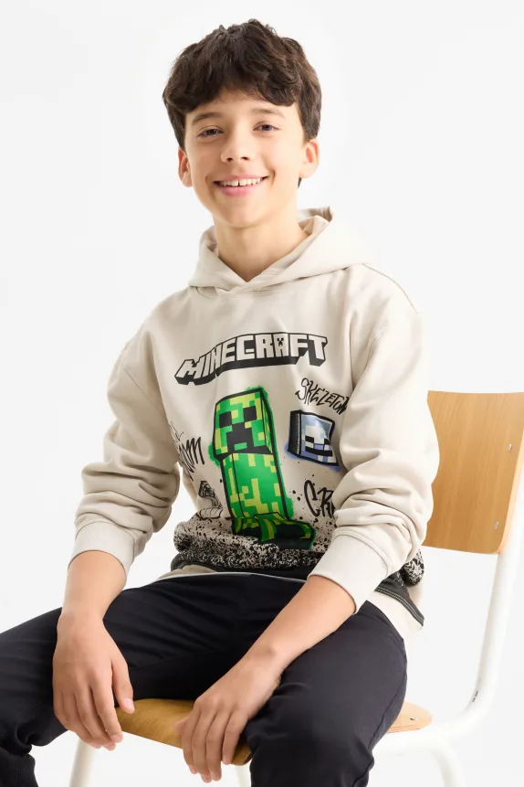 Minecraft - hoodie light beige
