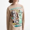 Multipack of 2 - Minecraft - long sleeve top black / beige