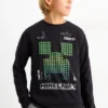 Minecraft - long sleeve top black