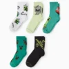 Multipack of 5 - Minecraft - socks with motif black