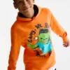 Halloween - Minecraft - hoodie orange