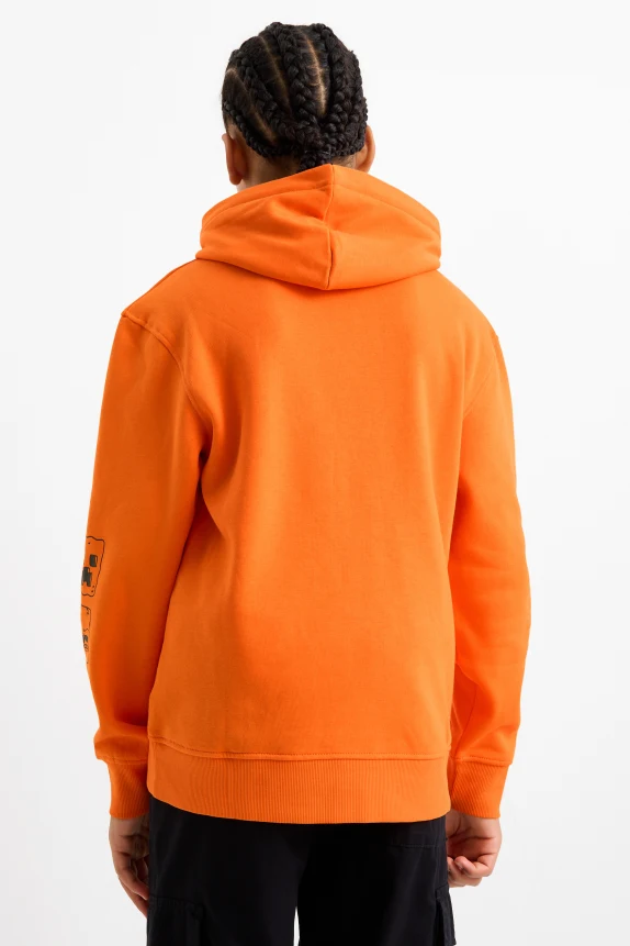 Halloween - Minecraft - hoodie orange