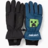 Minecraft - gloves - lined dark blue