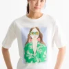 T-shirt - regular fit - shiny white