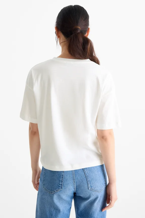 T-shirt - regular fit - shiny white