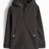 Softshell jacket with hood - waterproof black
