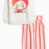 Cinnamoroll - set - sweatshirt and joggers - 2 piece rose / red