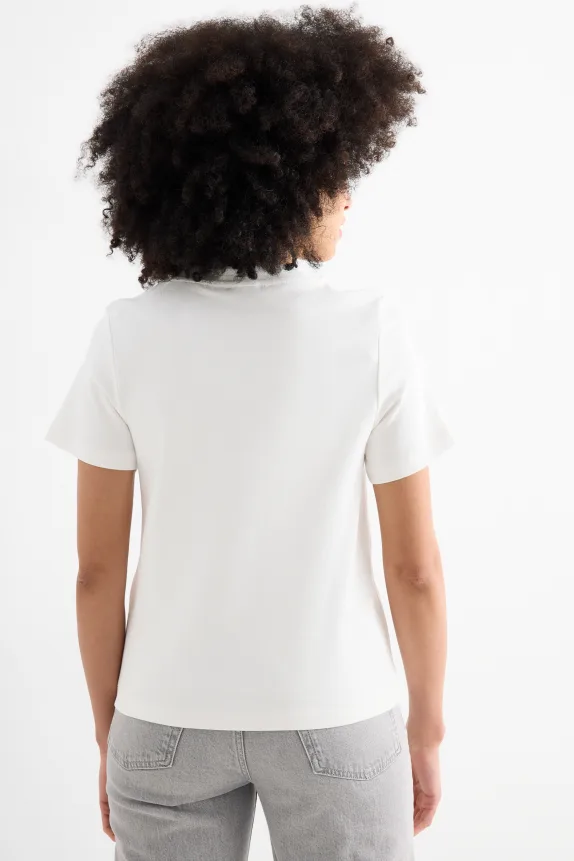 T-shirt - regular fit - shiny white