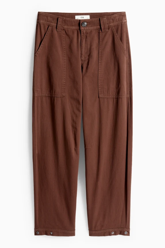 Cloth trousers dark brown