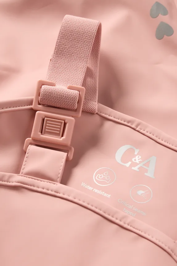 Heart - waterproof trousers - waterproof rose