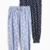 Multipack of 2 - floral - joggers blue