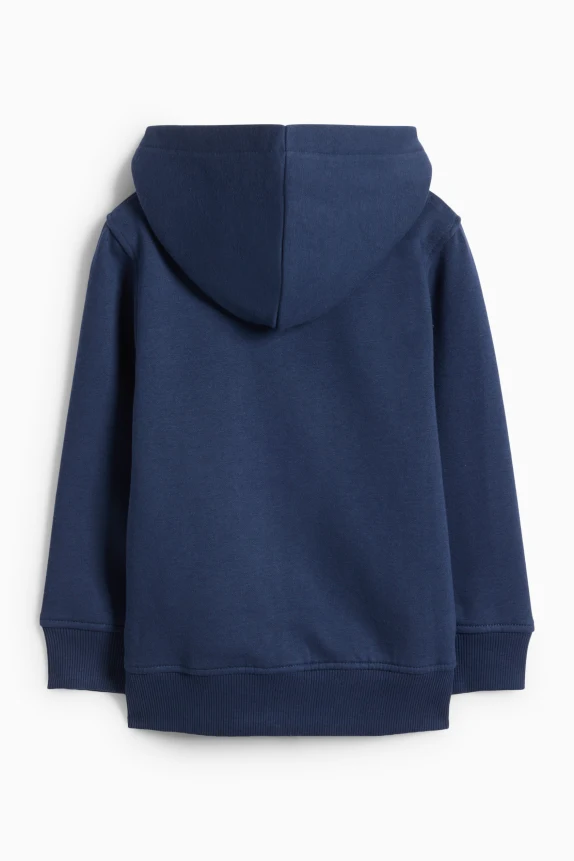 Zip-through hoodie dark blue