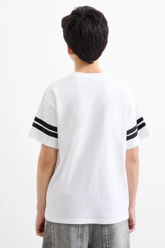 Multipack of 2 - graffiti - short sleeve T-shirt black / white