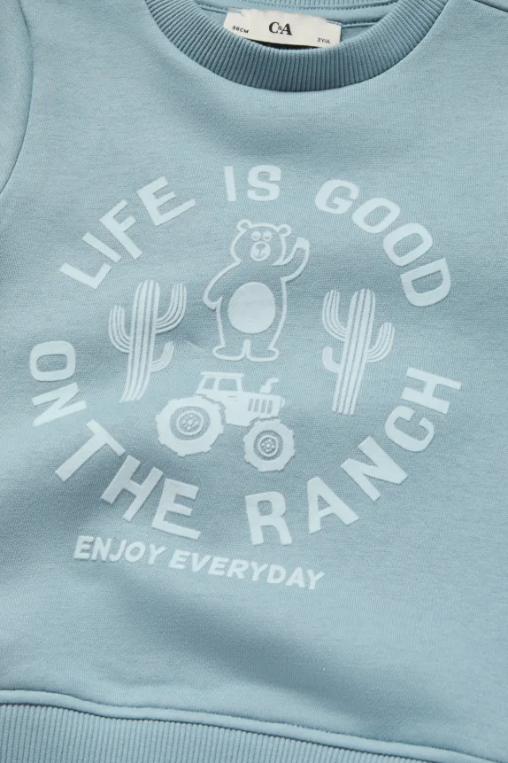 Ranch - sweatshirt turquoise
